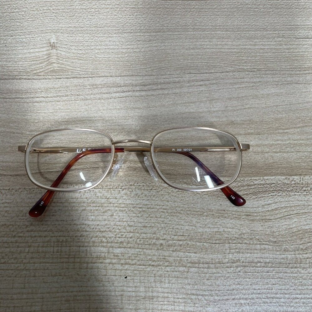 US Safety Eyeglasses Frames PI 350 Golden Tortoise‎ GI Size 50 21 140 mm